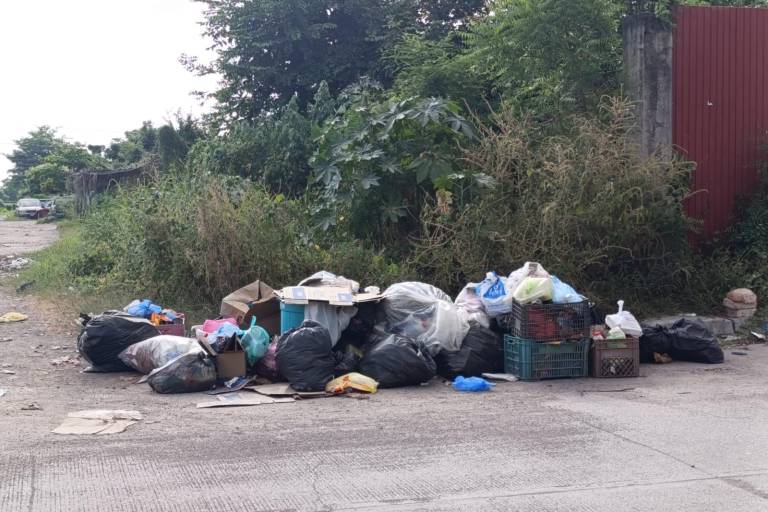 Urgen vecinos de la Zapata y Toledo Corro en Escuinapa que camión recoja basura de las calles