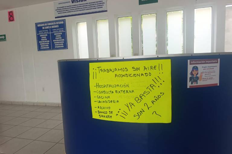 Hospital IMSS Bienestar de Escuinapa opera algunas áreas sin aire acondicionado