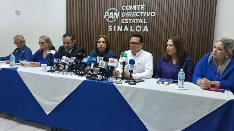 Conferencia de la dirigencia en Sinaloa del PAN, donde abordaron el freno a la reforma electoral.