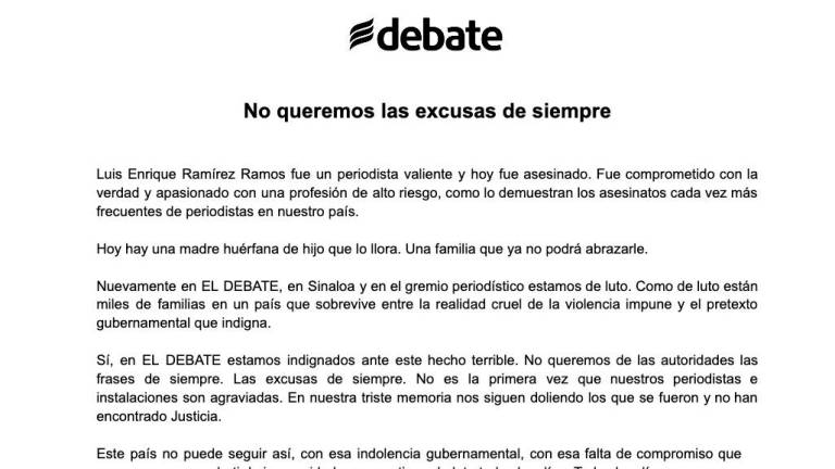 ‘No queremos las excusas de siempre’: El Debate exige justicia en el asesinato de Luis Enrique Ramírez
