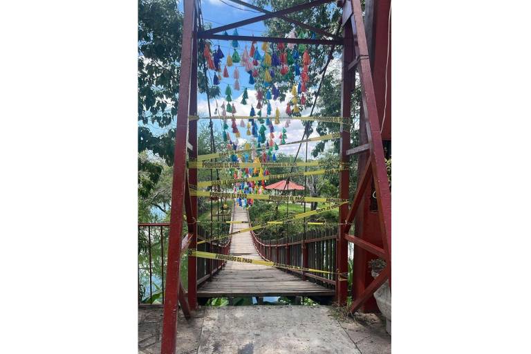 En Rosario, cierran puente colgante para su rehabilitación