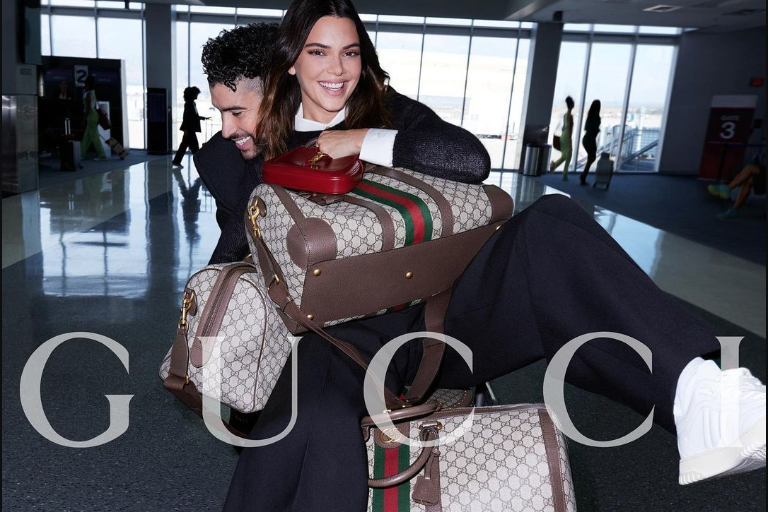Protagonizan Kendall Jenner y Bad Bunny nueva campaña de Gucci
