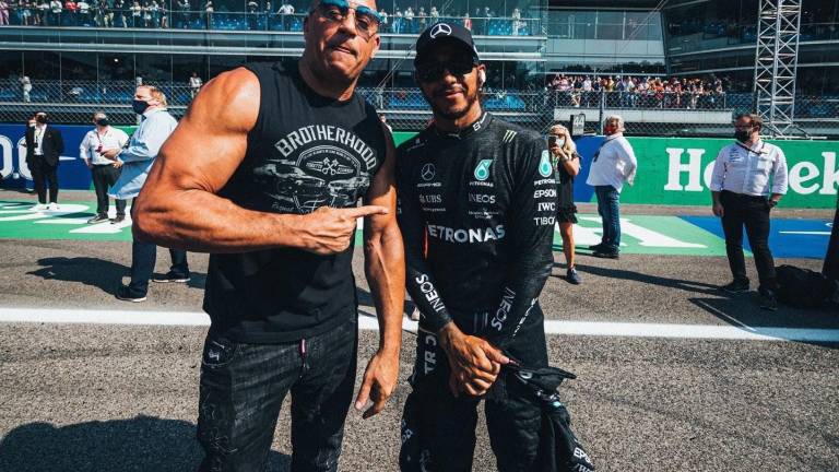 ‘Toretto’ y Hamilton, la foto que volvió locos a sus fans en Italia