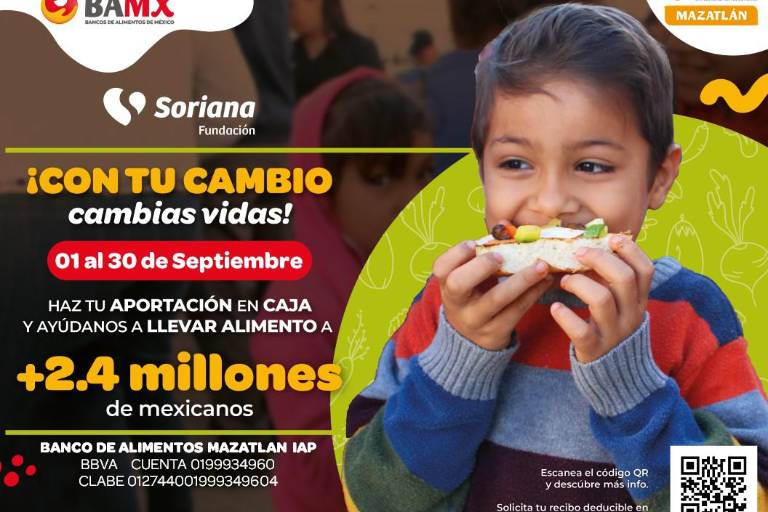 Inicia Banco de Alimentos Mazatlán campaña ‘Aportación Voluntaria 2024’