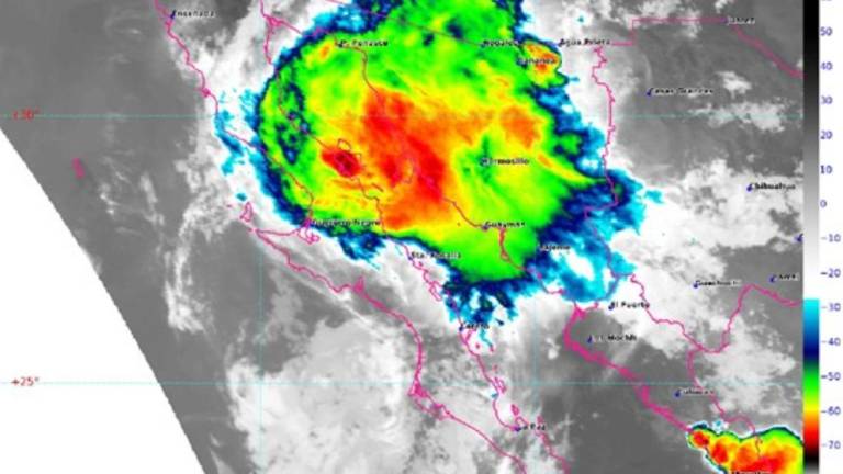 Lluvias muy fuertes y descargas eléctricas, el pronóstico del clima para el sur de Sinaloa este domingo