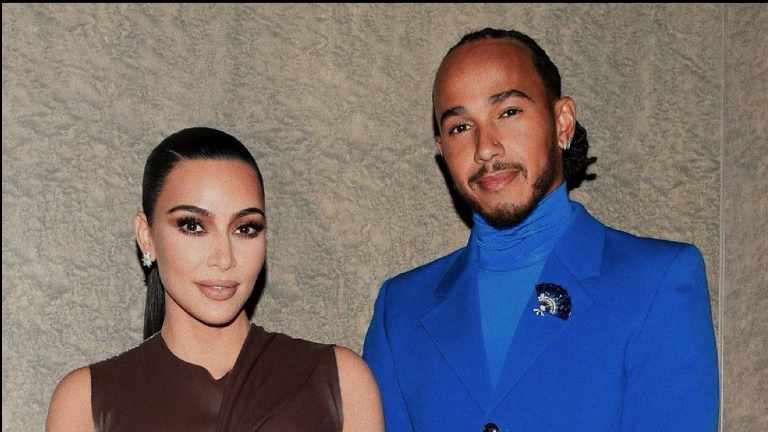 Kif Kardashian y el piloto de F1 Lewis Hamilton.