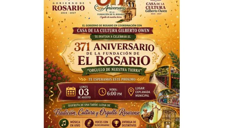 El evento está programado para este lunes 3 de agosto.