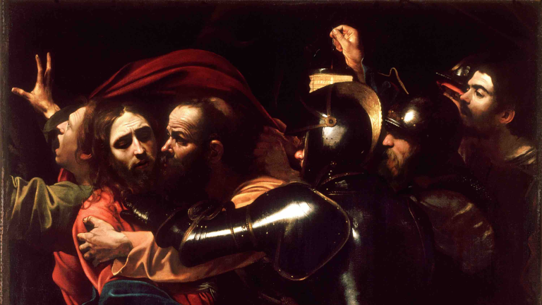 Caravaggio, La traición de Judas y la aprensión, siglo XVI,