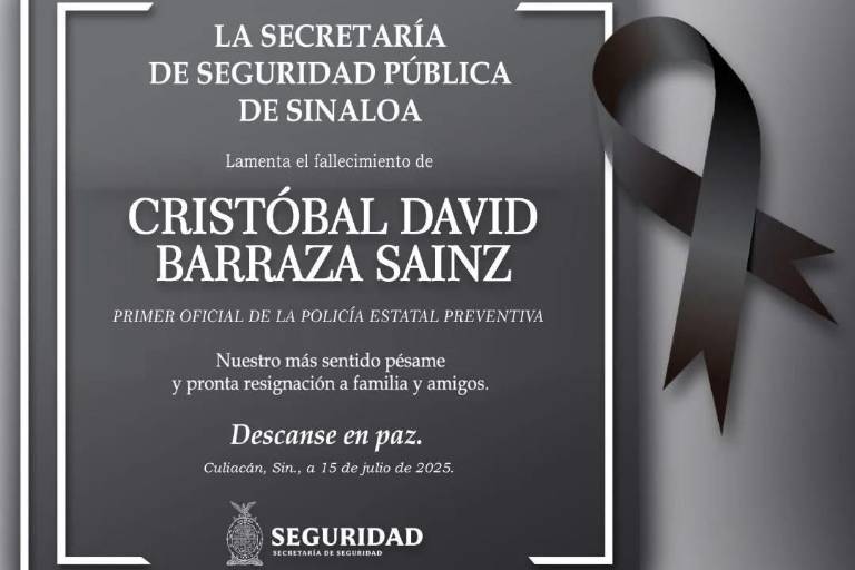 SSPE lamenta el fallecimiento del ‘Comandante Nitro’, asesinado en Culiacán
