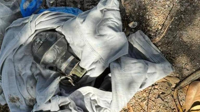 El hallazgo de una granada de mano en Mazatlán generó la movilización de autoridades.