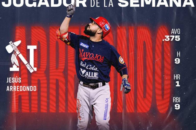 Jesús Arredondo es Jugador de la Semana