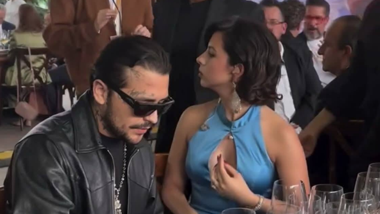 Christian Nodal y Ángela Aguilar.