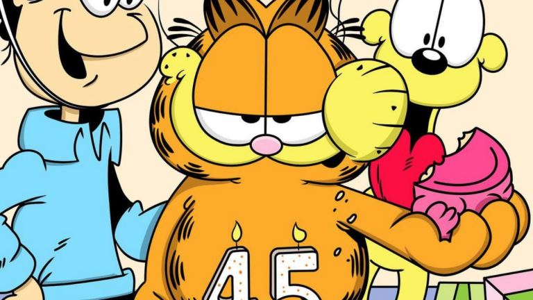Cumple Garfield 45 años de existencia