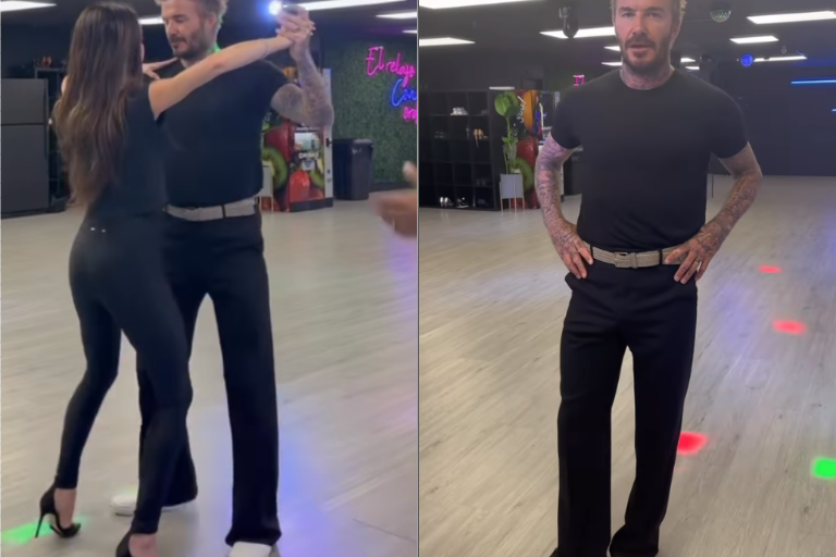Disfrutan David y Victoria Beckham clases de salsa y lo comparten en redes