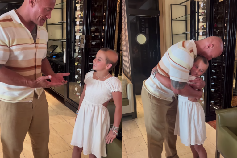 Cumple Dwayne Johnson sueño de fan que lucha contra el cáncer