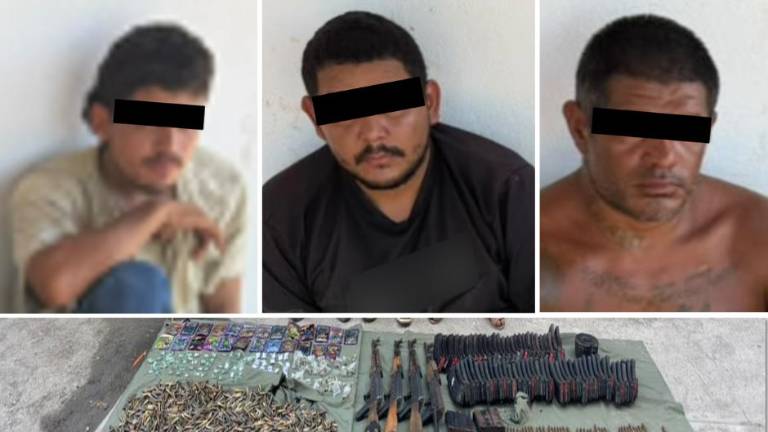 A los detenidos les aseguraron armas, municiones, explosivos, droga y equipo táctico.