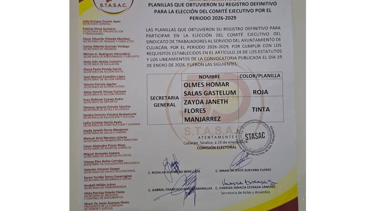 El plazo límite para completar este trámite vencía a las 15:00 horas del viernes 23 de enero.