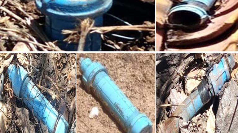 Personal militar retiro los artefactos caseros localizados entre la maleza en comunidades de Badiraguato.
