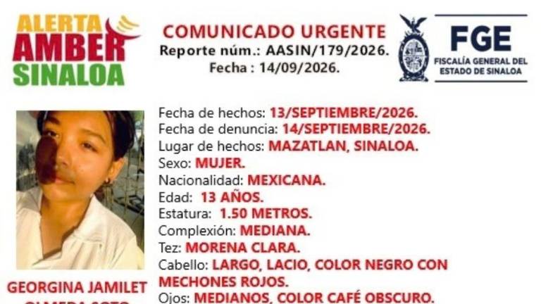 La menor de 13 años salió de su domicilio en la colonia Hacienda de Urías y desde entonces no se sabe de su paradero.