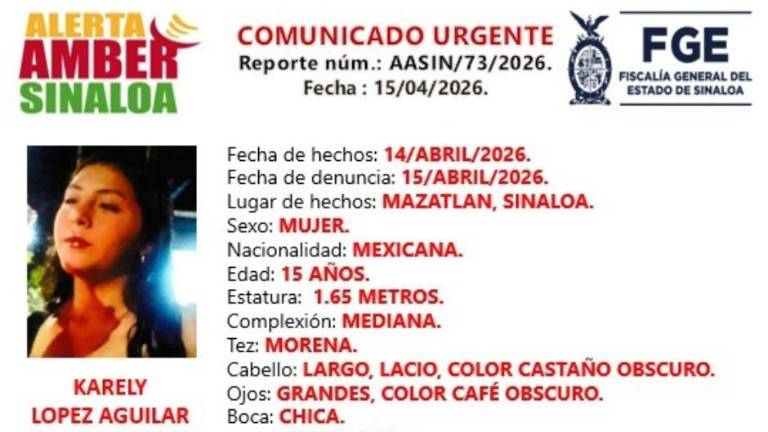 Karely López Aguilar desapareció el 14 de abril en la colonia Francisco I. Madero.