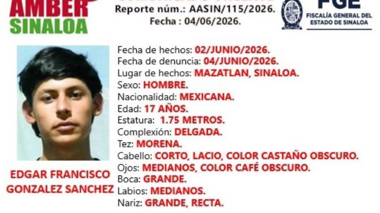 Autoridades estatales activaron los protocolos de búsqueda para la localización de Edgar Francisco.
