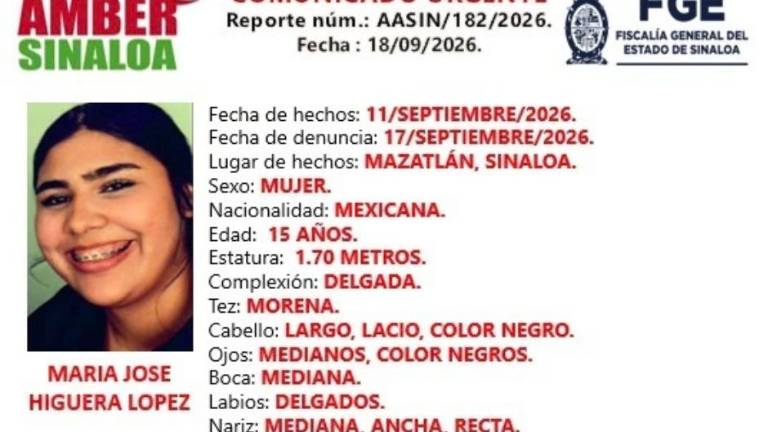 Autoridades estatales activaron los protocolos de búsqueda para localizar a la adolescente desaparecida.