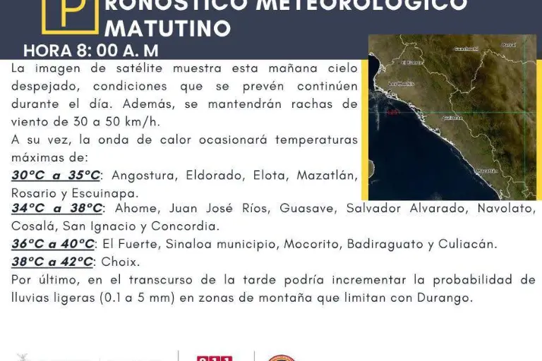 Se recomienda a la población extremar precauciones ante las rachas de viento.
