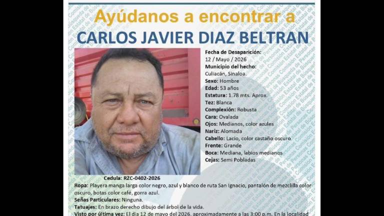 Carlos Javier fue visto por última vez el pasado 12 de mayo en el municipio Costa Rica.