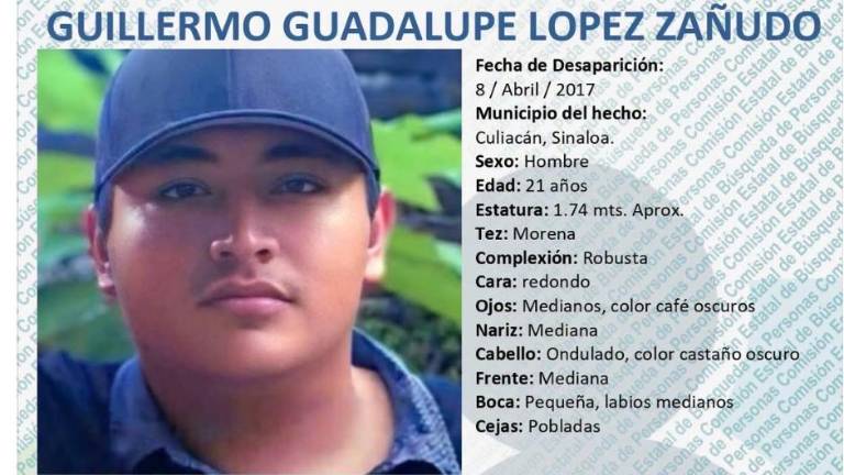 Tras 9 años de su desaparición en Culiacán, continúa la búsqueda de Guillermo Guadalupe.