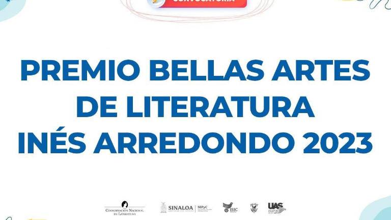 Lanzan convocatoria para el Premio Bellas Artes de Literatura Inés Arredondo 2023.