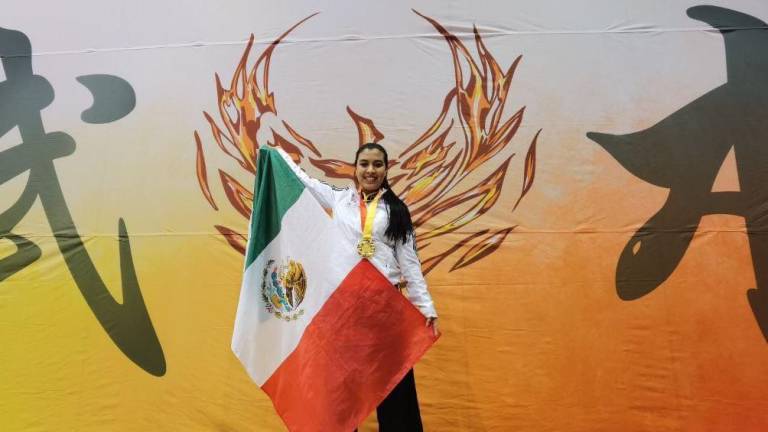 Sinaloense Karla García se cubre de oro en torneo internacional Phoenix Wushu Nationals