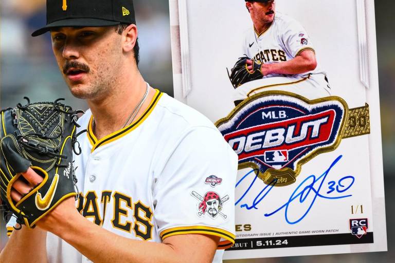 Niño consigue la exclusiva tarjetita con parche del debut de Paul Skenes