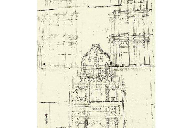 El proyecto de dos torres del hoy santuario de La Virgen del Rosario que no se concretó