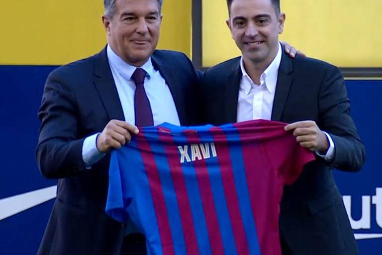 Xavi fue presentado como DT del Barcelona