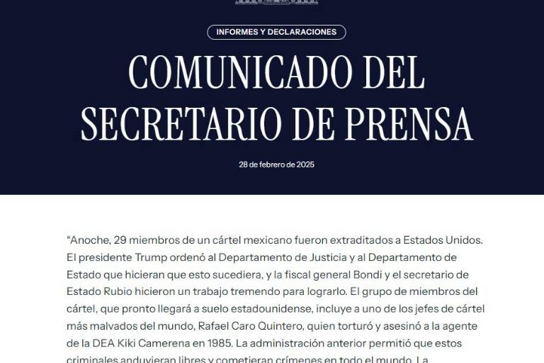 Declara EU terroristas a los 29 mexicanos trasladados