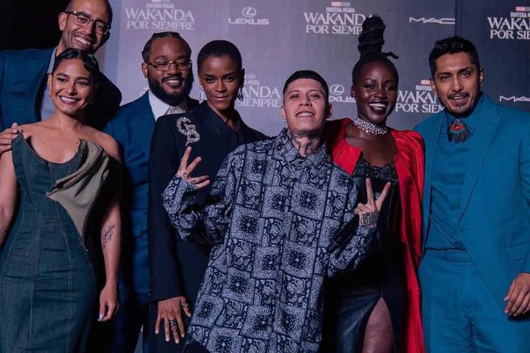Celebran Lupita Nyong’o y Tenoch Huerta, estreno de ‘Wakanda Forever’, en México