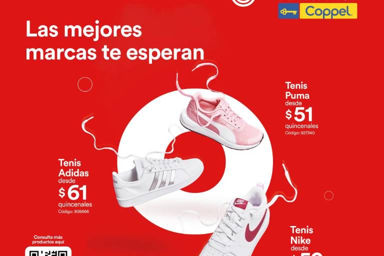 ¡Coppel tiene las mejores marcas en tenis!