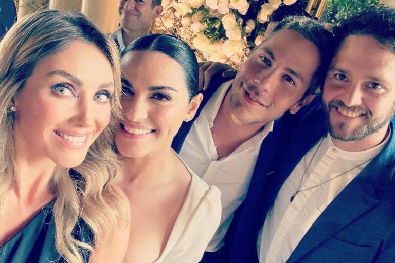 Se reúnen protagonistas de la novela Rebelde en boda de Maite Perroni