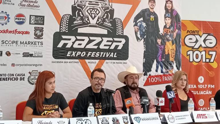 En rueda de prensa se informan las actividades de la Expo Razer Festival.