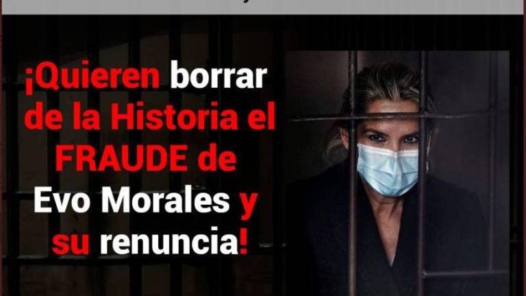 “Sufro tortura psicológica, porque yo estoy en huelga de hambre“, manifestó Jeanine Áñez.