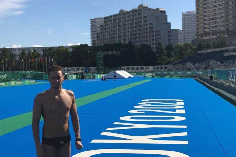 Mexicano Delgadillo culmina en el sitio 17 de las aguas abiertas olímpicas