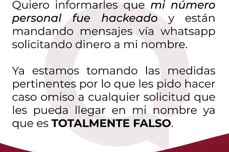 ‘Hackean’ el número telefónico personal de ‘El Químico’ Benítez