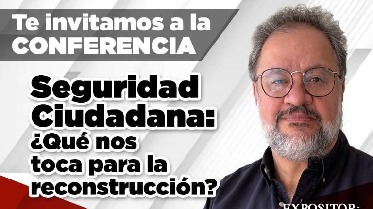 La conferencia se llevará a cabo este martes 16 de junio a las 17:00 horas en la Sala SUM del Tecnológico de Monterrey, campus Culiacán.