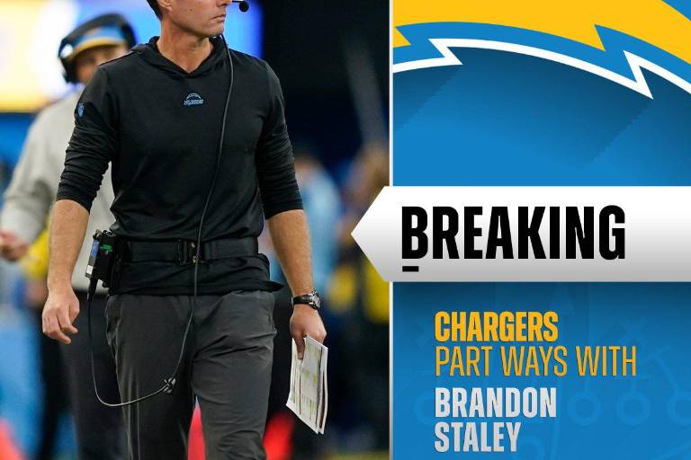 Los Chargers despiden al entrenador en jefe Brandon Staley