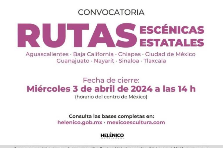Este 3 de abril cierra el plazo para participar en Rutas Escénicas 2024