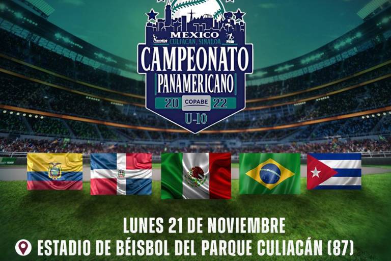 Arriban este fin de semana a Culiacán las delegaciones para el Panamericano U-10 de beisbol