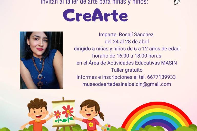 Están abiertas las inscripciones para el taller infantil ‘CreArte’