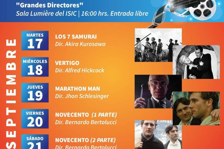Proyectarán ciclo de Grandes directores, en la Sala Lumière