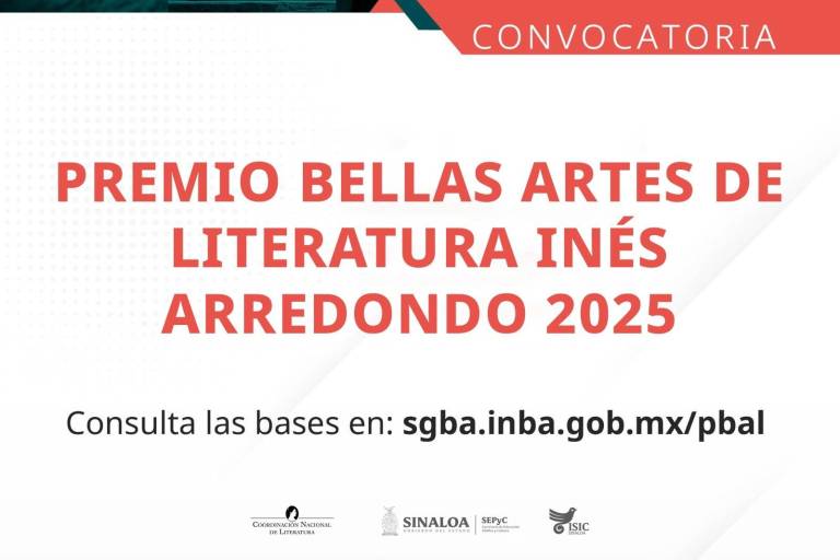 Últimos días para proponer nombres para el Premio Bellas Artes de Literatura Inés Arredondo