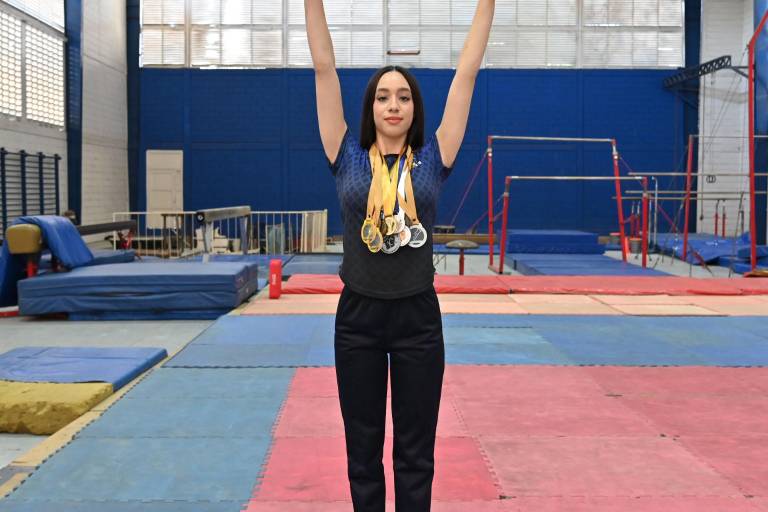 Frida Ortiz, preparada para el Campeonato Nacional de Gimnasia Aeróbica